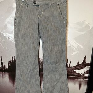 Stripe Denim Wide leg Pants